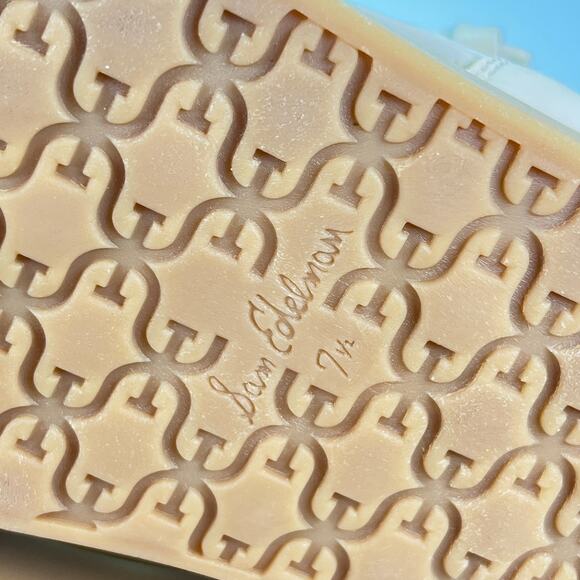 Sam Edelman Geana White Braided Strap Platform Gladiator Sandal Women's Sz 7.5M - Picture 7 of 9